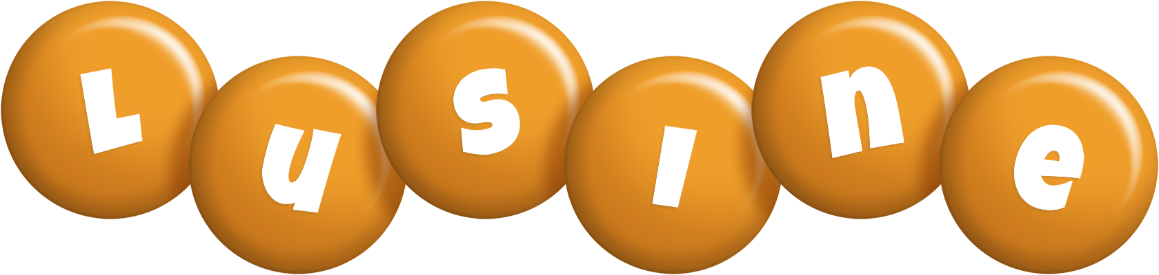 Lusine candy-orange logo