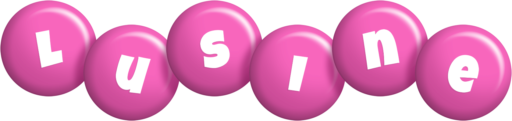 Lusine candy-pink logo