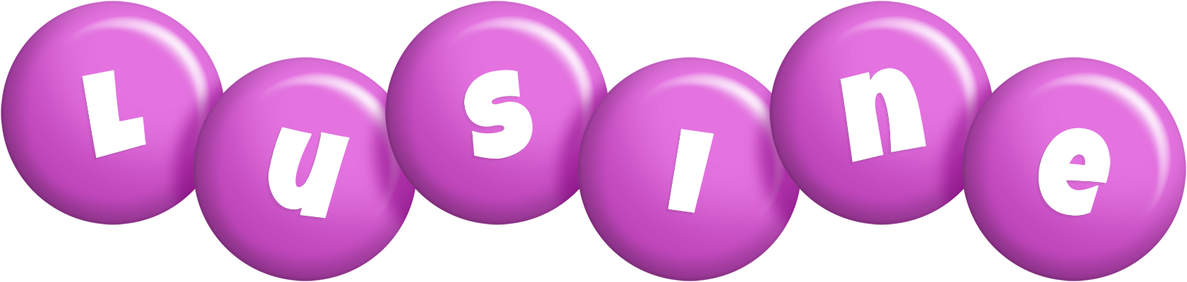 Lusine candy-purple logo