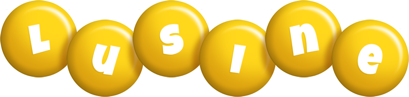 Lusine candy-yellow logo