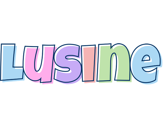 Lusine pastel logo