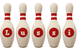 Lussi bowling-pin logo