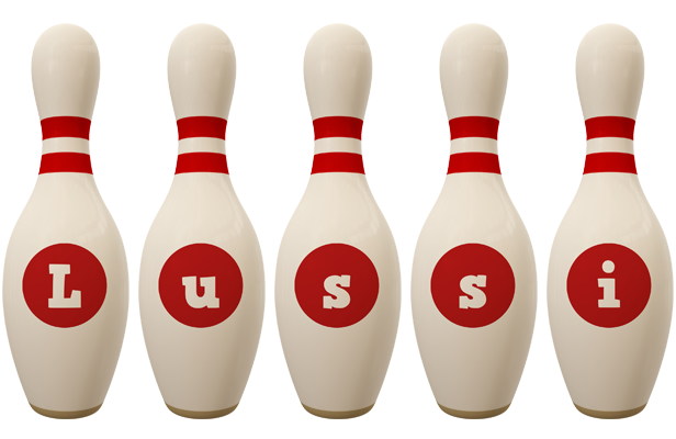 Lussi bowling-pin logo