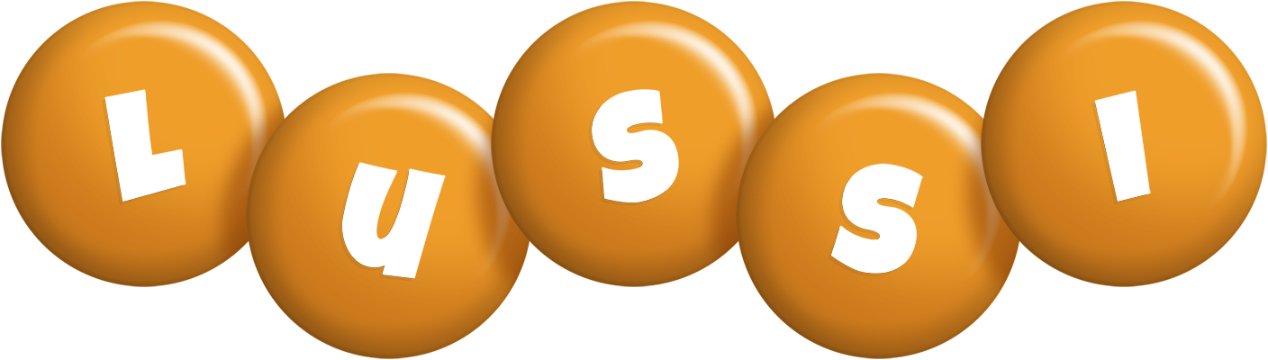 Lussi candy-orange logo