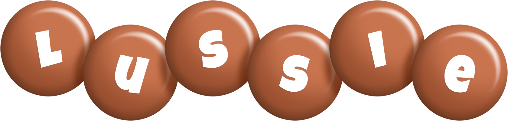 Lussie candy-brown logo