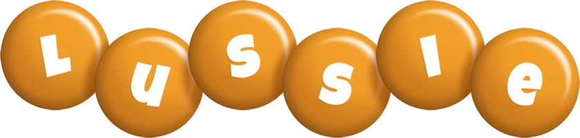 Lussie candy-orange logo