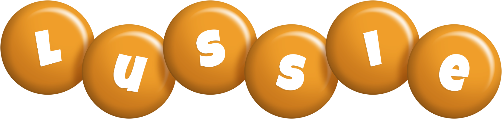 Lussie candy-orange logo