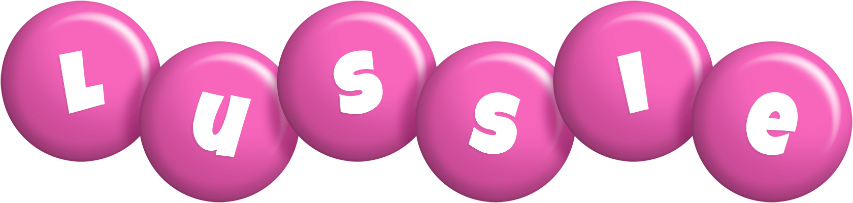 Lussie candy-pink logo
