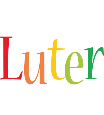 Luter birthday logo