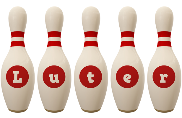 Luter bowling-pin logo