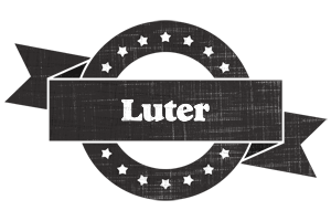 Luter grunge logo