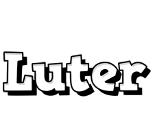 Luter snowing logo