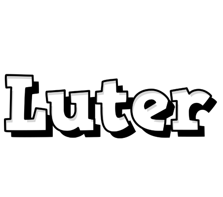 Luter snowing logo