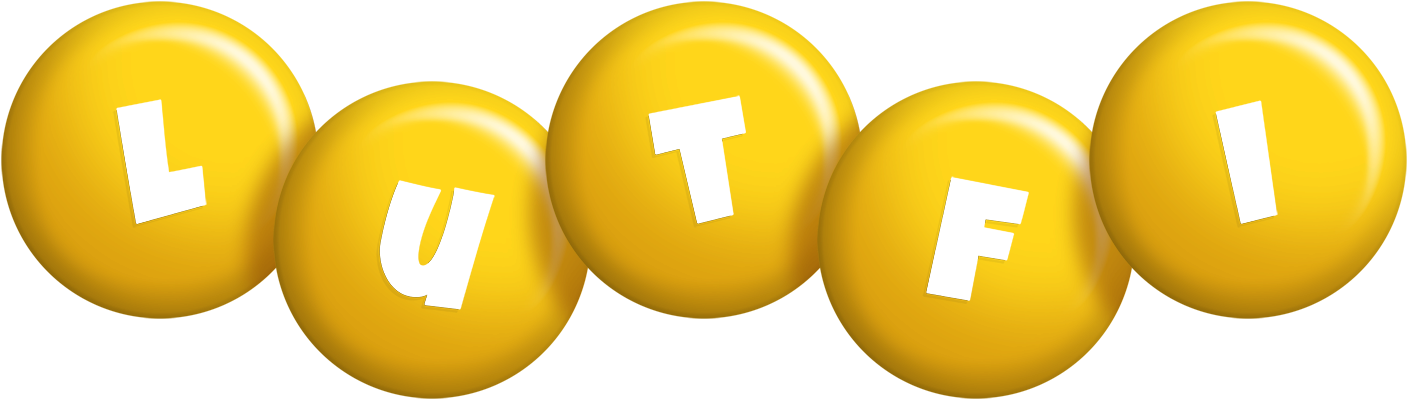 Lutfi candy-yellow logo