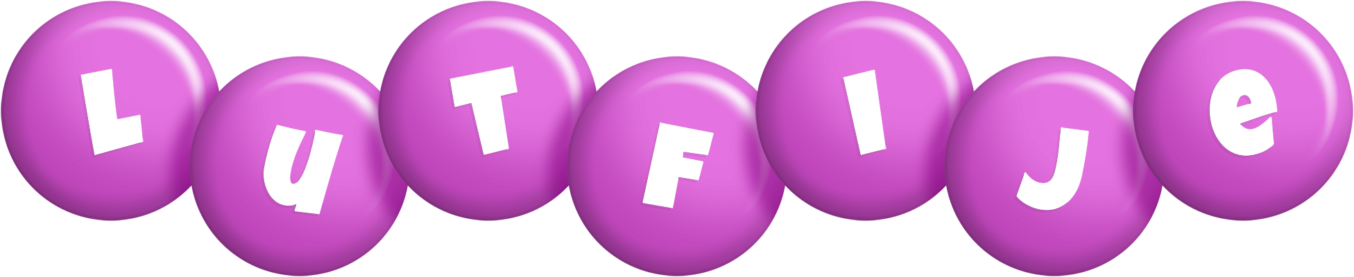 Lutfije candy-purple logo