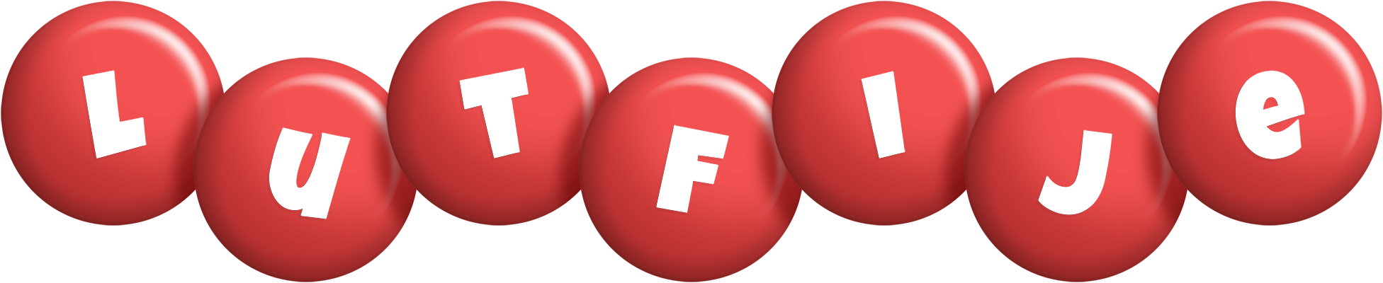 Lutfije candy-red logo