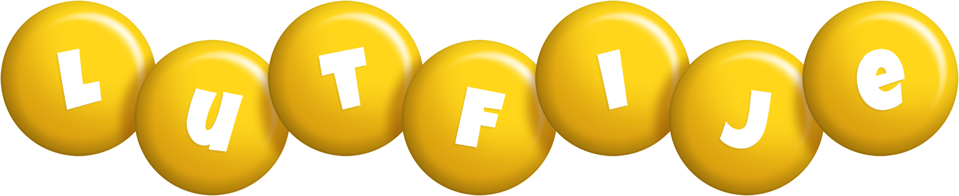 Lutfije candy-yellow logo