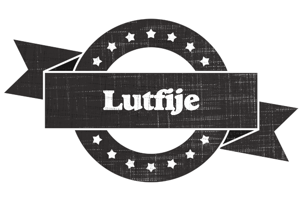 Lutfije grunge logo