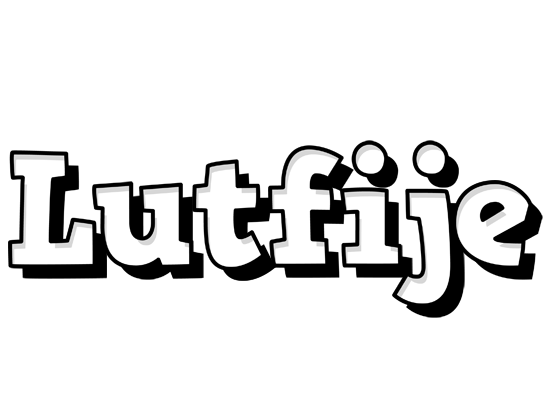 Lutfije snowing logo