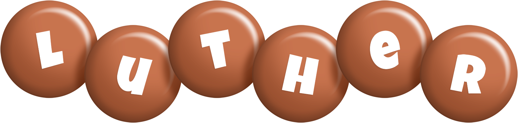 Luther candy-brown logo