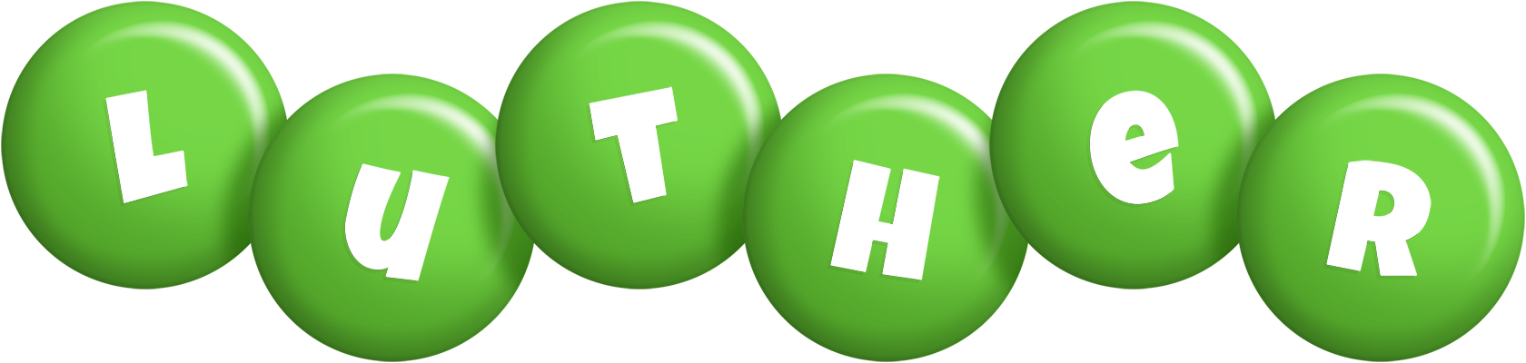 Luther candy-green logo