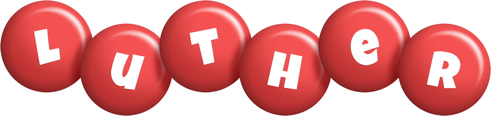 Luther candy-red logo