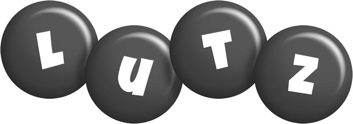 Lutz candy-black logo