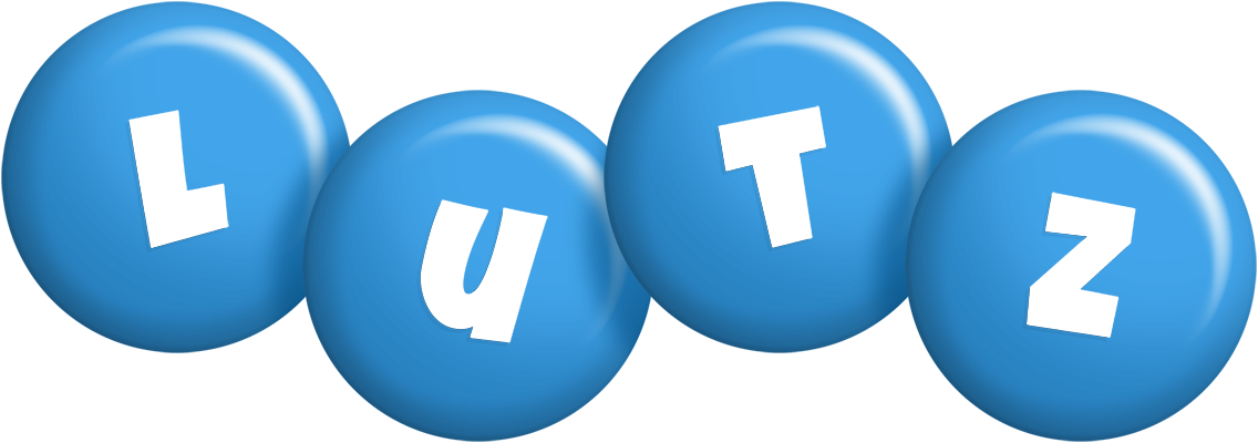 Lutz candy-blue logo