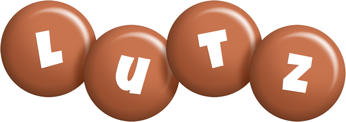 Lutz candy-brown logo
