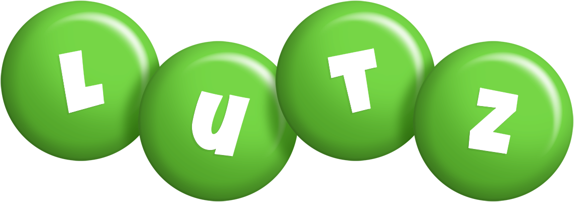 Lutz candy-green logo