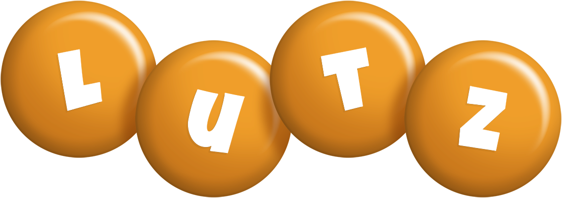 Lutz candy-orange logo