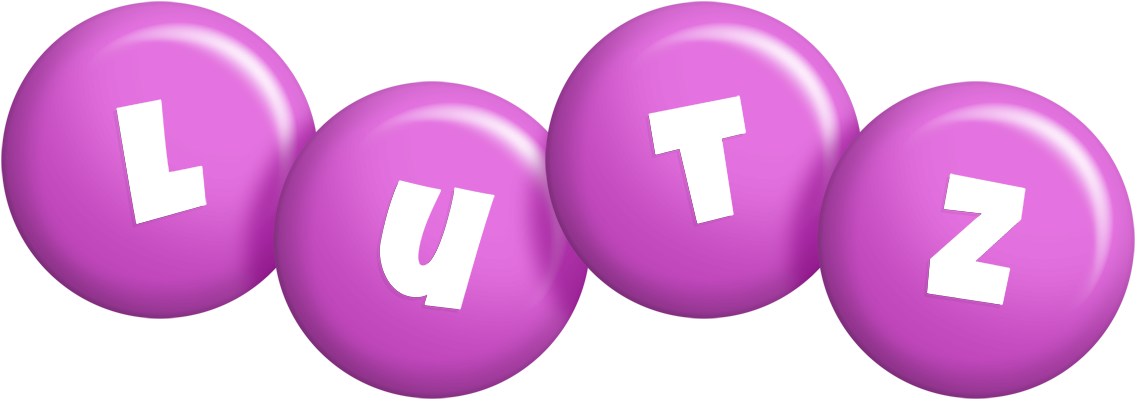 Lutz candy-purple logo