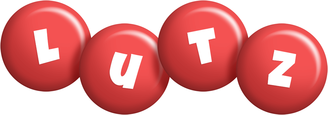 Lutz candy-red logo