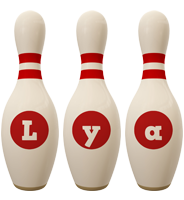 Lya bowling-pin logo