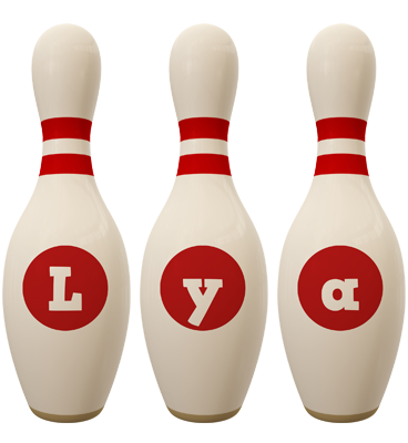 Lya bowling-pin logo