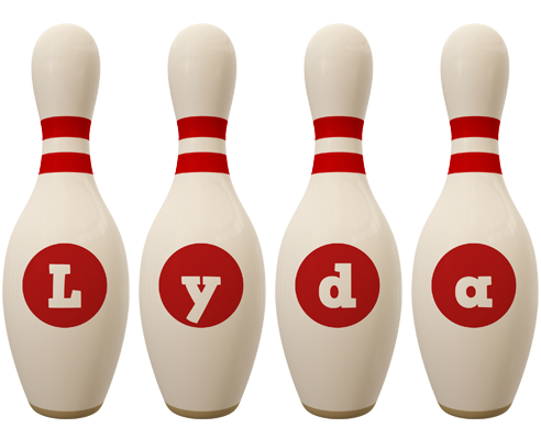 Lyda bowling-pin logo