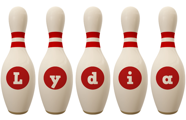 Lydia bowling-pin logo