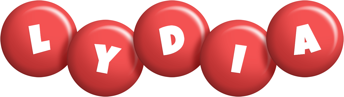 Lydia candy-red logo