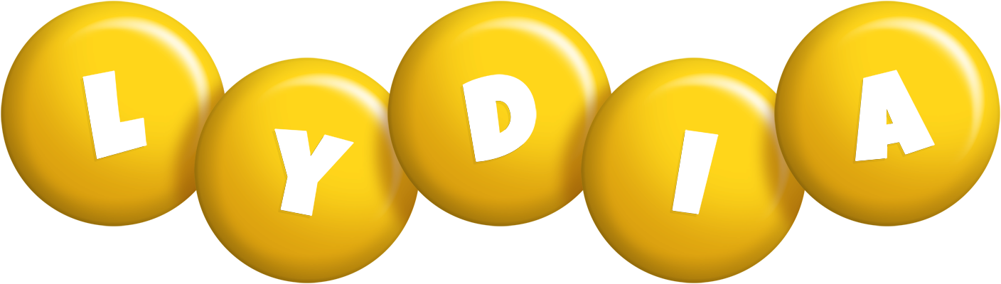 Lydia candy-yellow logo