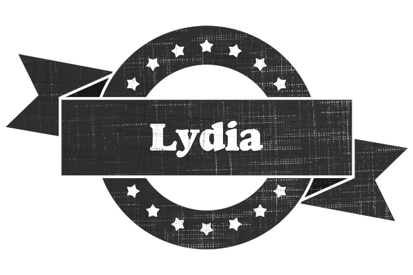 Lydia grunge logo