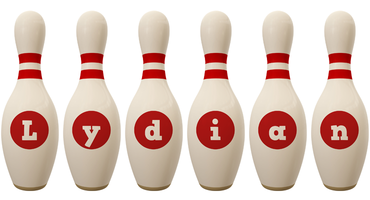 Lydian bowling-pin logo