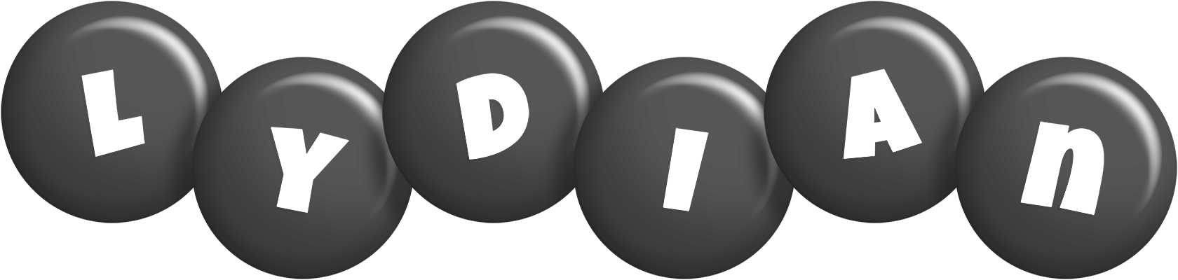 Lydian candy-black logo