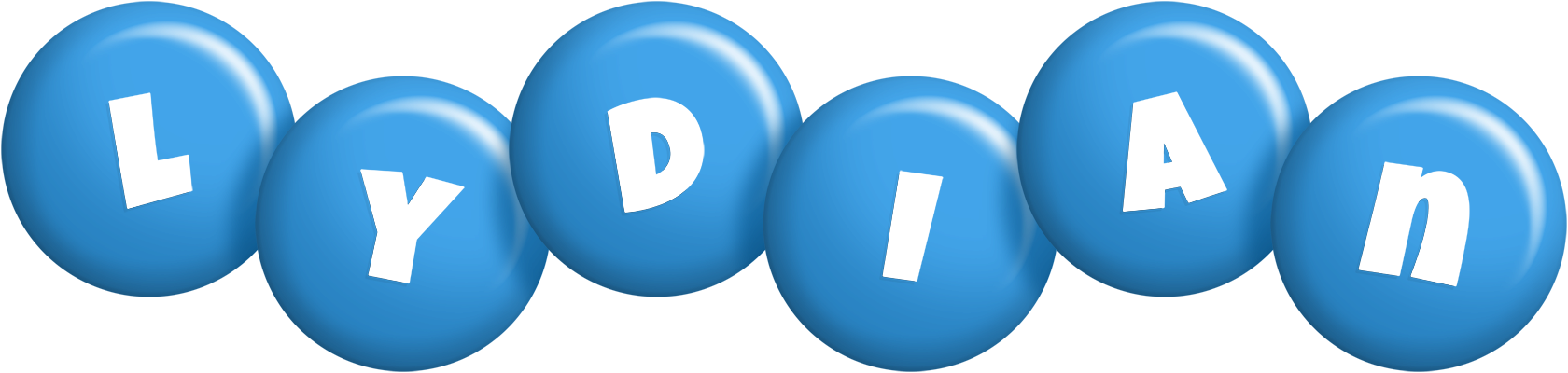 Lydian candy-blue logo