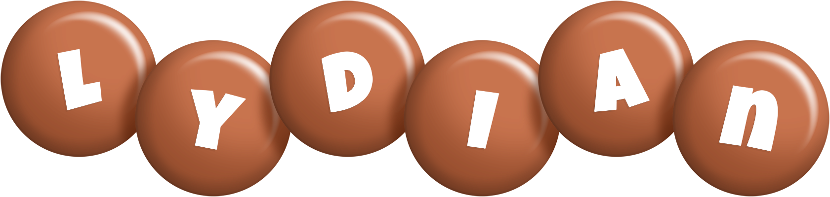 Lydian candy-brown logo