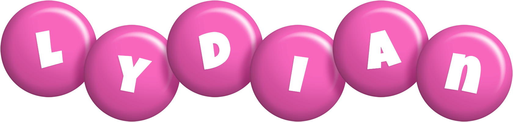 Lydian candy-pink logo