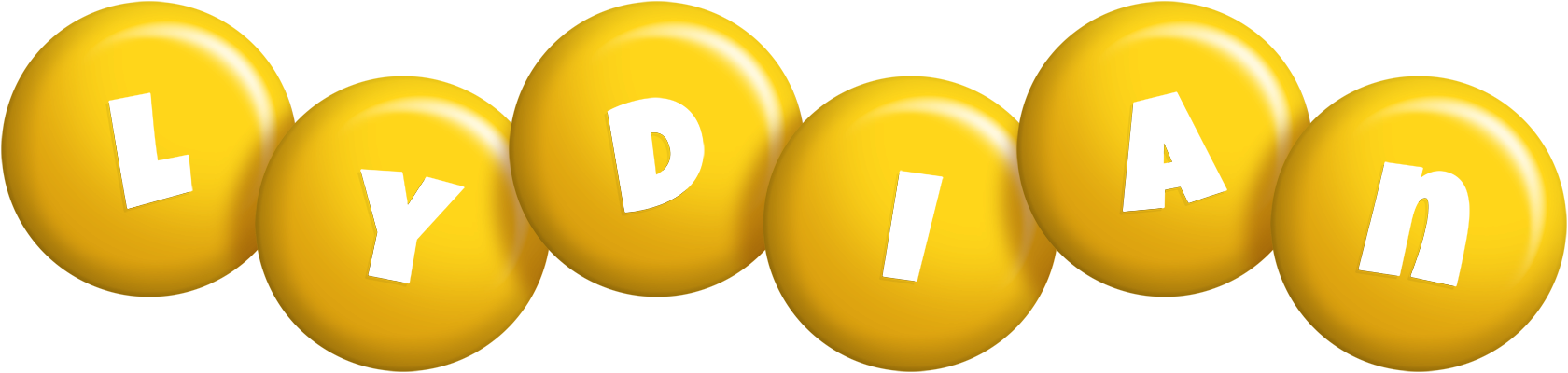 Lydian candy-yellow logo