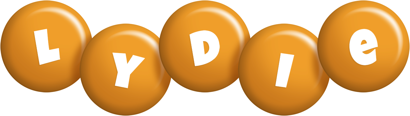 Lydie candy-orange logo