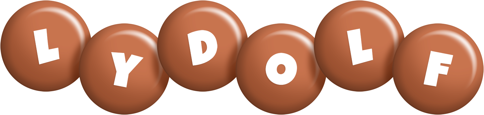 Lydolf candy-brown logo