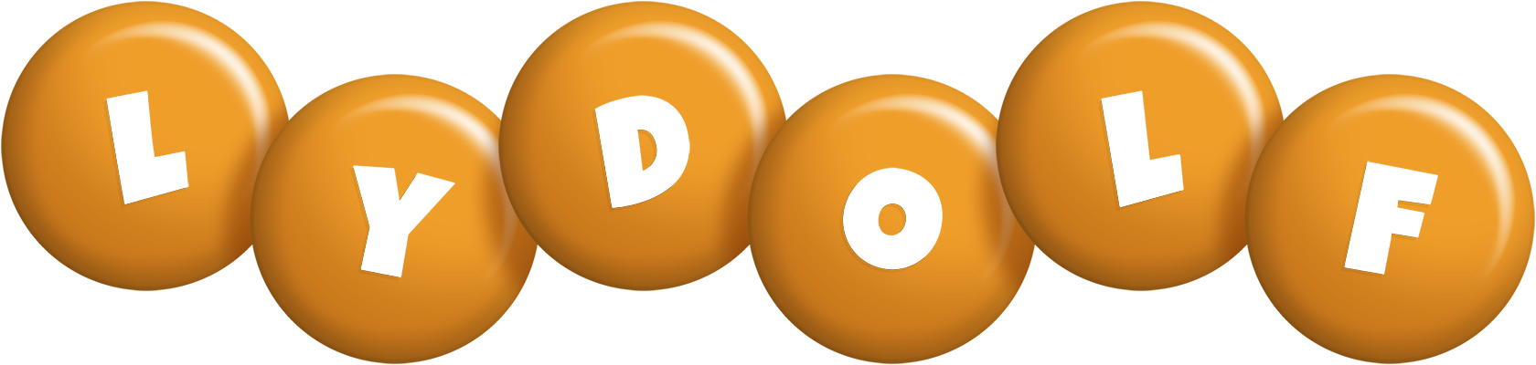 Lydolf candy-orange logo