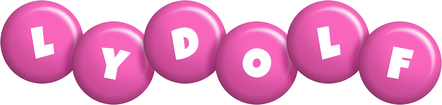 Lydolf candy-pink logo
